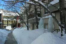Walk along side 591 Main Street